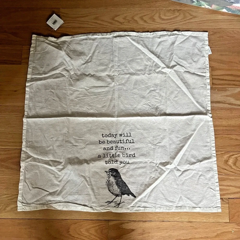 Primitives by‎ Kathy Kitchen Dish Tea Towel Bird Lover NWT A Little Birdie